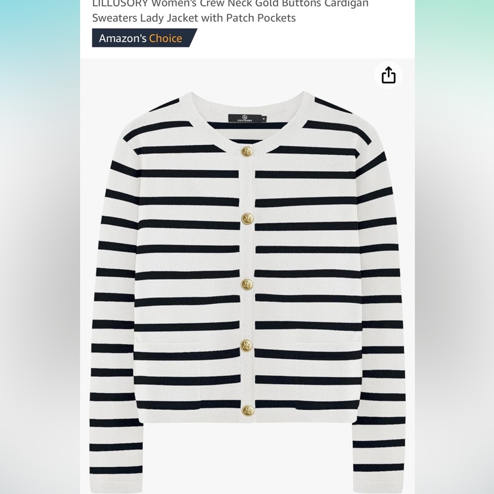 Women’s striped cardigan
